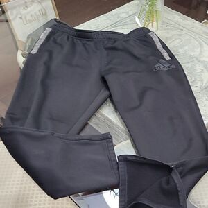ADIDAS MEN'S CLIMAWARM BLACK SWEATPANTS JOGGERS XL